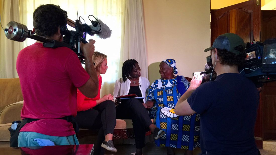 Brooke landed an exclusive interview with President Obama's half-sister, Auma Obama, center. She was invited into the Obama homestead, where their step-grandmother "Mama Sarah," right, told the story of when she first met Barack Obama in Kenya.