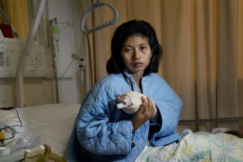 Five days after Anis arrived, the family's barking dog woke -- and enraged -- her female employer. Shouting in Cantonese, Anis said her employer pulled Anis into the kitchen and grabbed a butcher's knife. Anis jerked away, but her ring finger tendon was sliced and the bone fractured. She escaped with the help of a security guard at her building and another domestic worker.