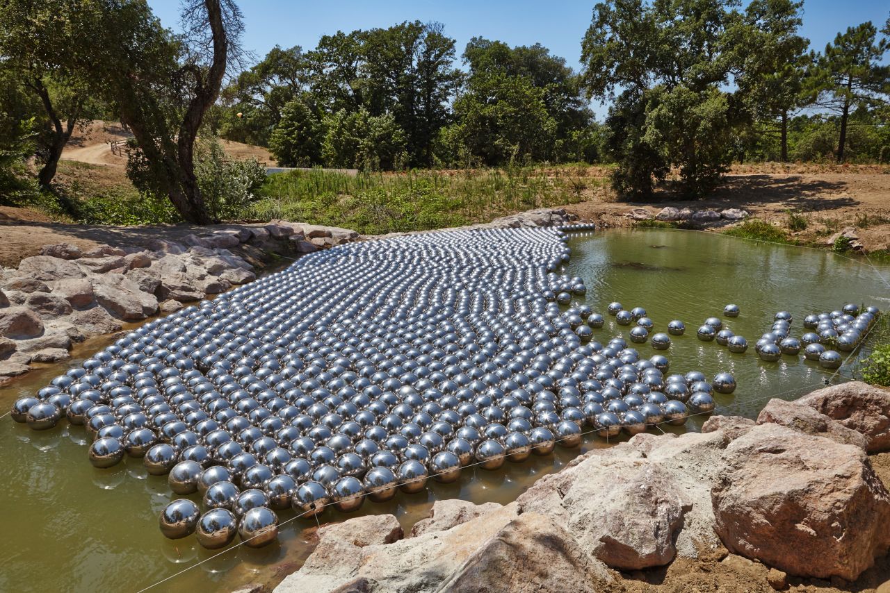 "Narcissus Garden" (1966-2011) by Yayoi Kusama at Domaine du Muy 