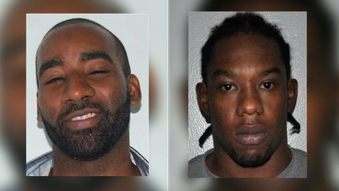 Escaped prisoners Hassan Atwell (left) and Christopher Selby.  