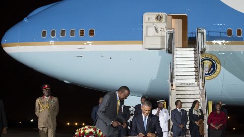 Some Kenyans born over the weekend were given names honoring Obama, including some named AirForceOne Obama. 