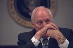 Then-Vice President Dick Cheney in the President's Emergency Operations Center (PEOC).