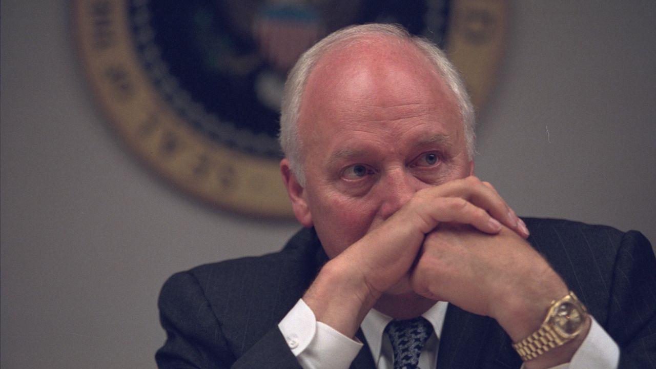 Then-Vice President Dick Cheney in the President's Emergency Operations Center (PEOC).