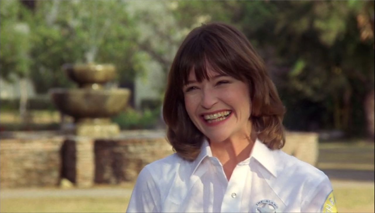 <strong>"There's no basement in the Alamo!"</strong><br /><br />One year after "Pee-wee's Big Adventure," Jan Hooks, the upbeat Alamo tour guide, joined "Saturday Night Live" along with screenwriter Phil Hartman. Sadly, both have since lost their lives well before their time.