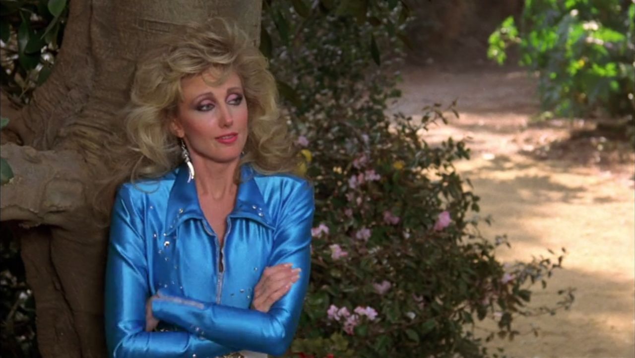 <strong>"You're such a pushover."</strong><br /><br />Morgan Fairchild was at the height of her fame when Pee-wee came out, playing the movie-within-a-movie role of Dottie.