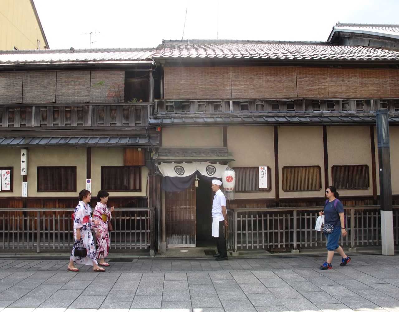 At Gion Karyo, the chef personally bids farewell to guests as they leave.