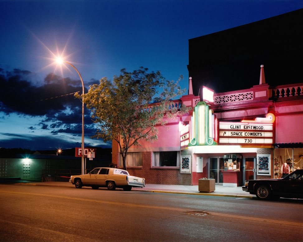 This single-screen movie theater opened in 1908 with the stage play "The Bondman."<br />"These lavish theaters offered moviegoers an escape from hard times into a world of illusion during the Depression," according to Klavens' <a href="http://www.stefanieklavens.com/theaters-and-drive-ins" target="_blank" target="_blank">artist statement</a>. <br />"But as the post-World War II boom fed migration to sprawling suburbs, many downtown palaces fell into disrepair or closed," she said.<br />"Multiplexes later presented stiff competition for single-screen theaters by offering a choice of films at one convenient location. The downtown theater, with only one auditorium and screen, could no longer compete."