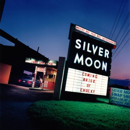 This drive-in theater opened in 1948 when admission was 35¢ per person and vendors roamed among the cars, selling food. <br />"At the beginning of this project it was a lot harder to find these remote cinemas," explained Klavens. <br />"There was of word-of-mouth, newspaper articles someone might share with me, as well as listings from professional trade organizations for historic theaters and information from the Theater Historical Society of America, an organization of theaters lovers that I am a member of."