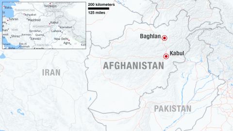 baghlan afghanistan locator map