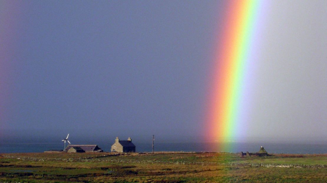 Papa Westray: Great beaches, greater rainbows