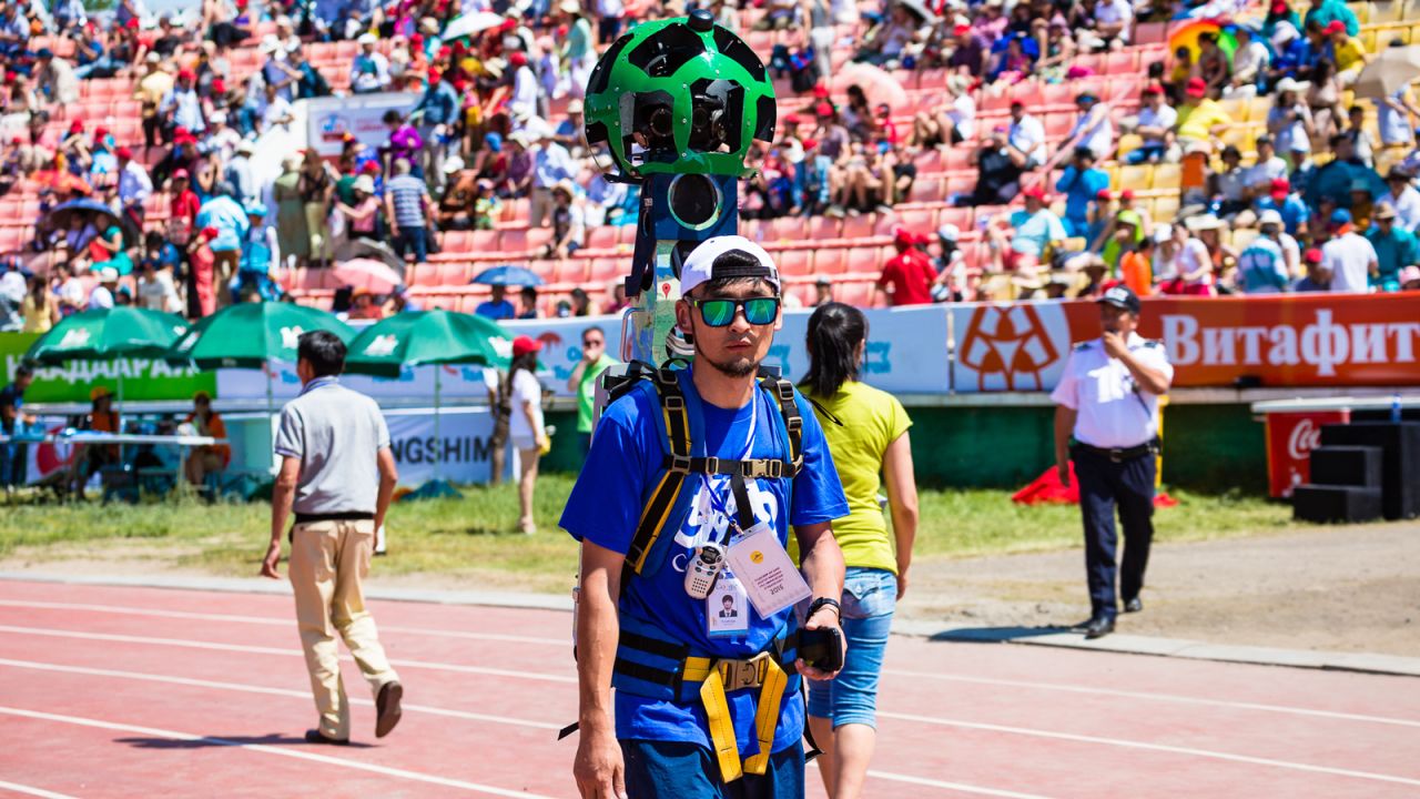 Google Trekker has 15 individual fixed-focused lenses capable of taking 360-degree panoramic shots roughly every three meters.