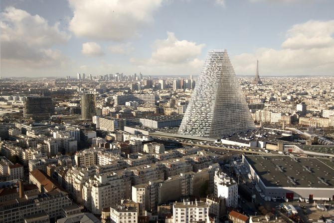 The 180-meter 'Tour Triangle' is the first skyscraper to be built in Paris since 1973.