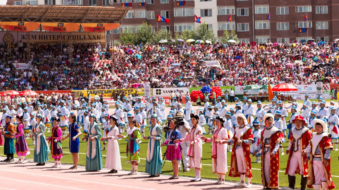 The Naadam Festival celebrates traditional Mongolian virtues of marksmanship, strength and horsemanship. It features archery, wrestling and horse racing. It was awarded <a href="http://travel.cnn.com/tags/unesco">UNESCO </a>Intangible World Heritage status in 2010.