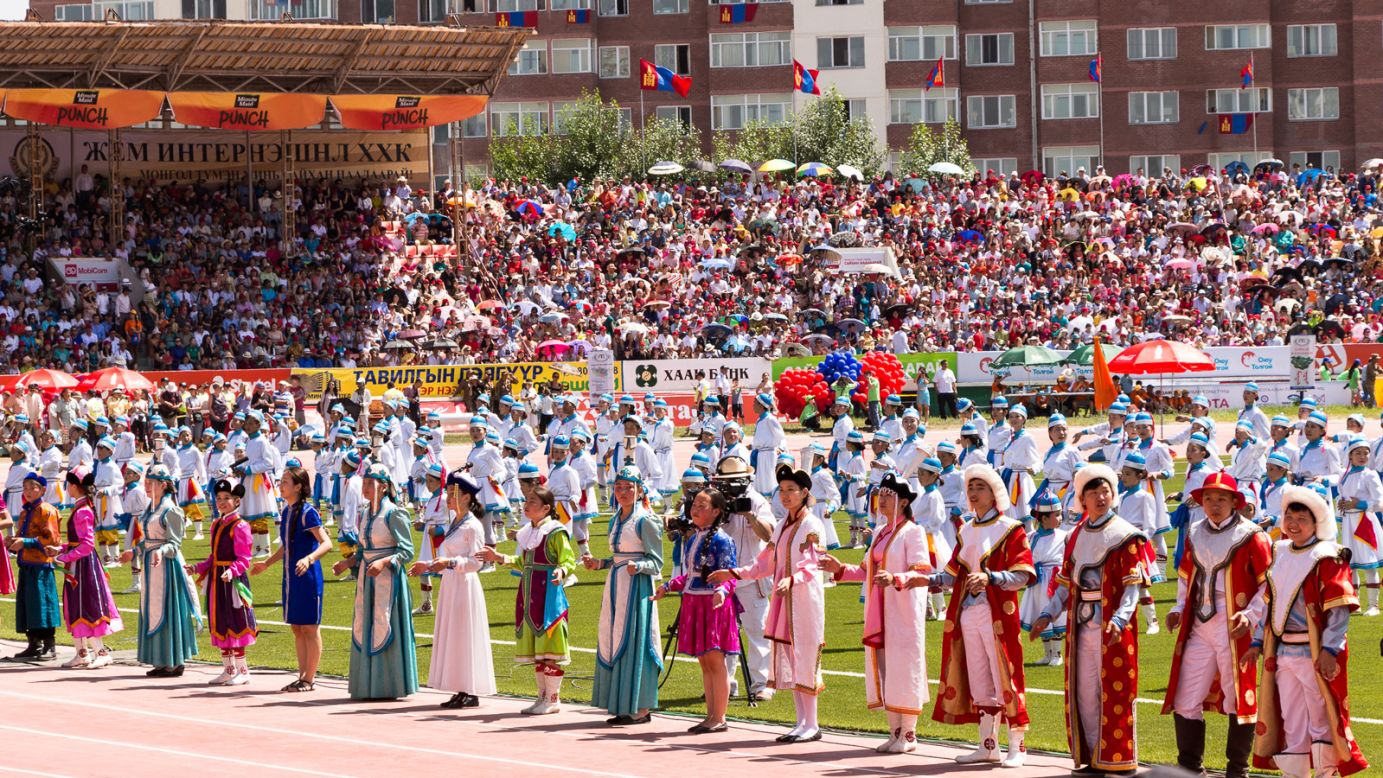 The Naadam Festival celebrates traditional Mongolian virtues of marksmanship, strength and horsemanship. It features archery, wrestling and horse racing. It was awarded <a href="http://travel.cnn.com/tags/unesco">UNESCO </a>Intangible World Heritage status in 2010.