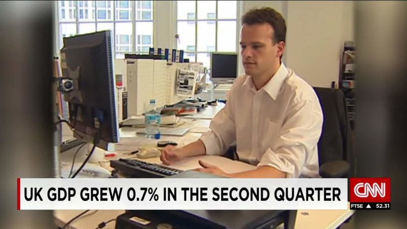 UK GDP Grew 0.7% In The Second Quarter