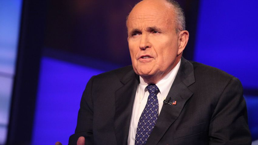 Rudy Giuliani visits 'Cavuto' On FOX Business Network at FOX Studios on September 23, 2014 in New York City.