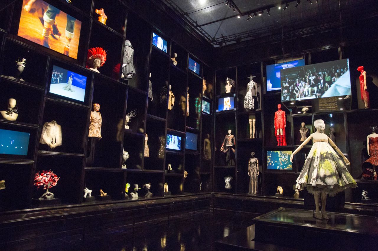 Alexander McQueen Savage Beauty Exhibition, supported by Swarovski at the Victoria and Albert Museum.