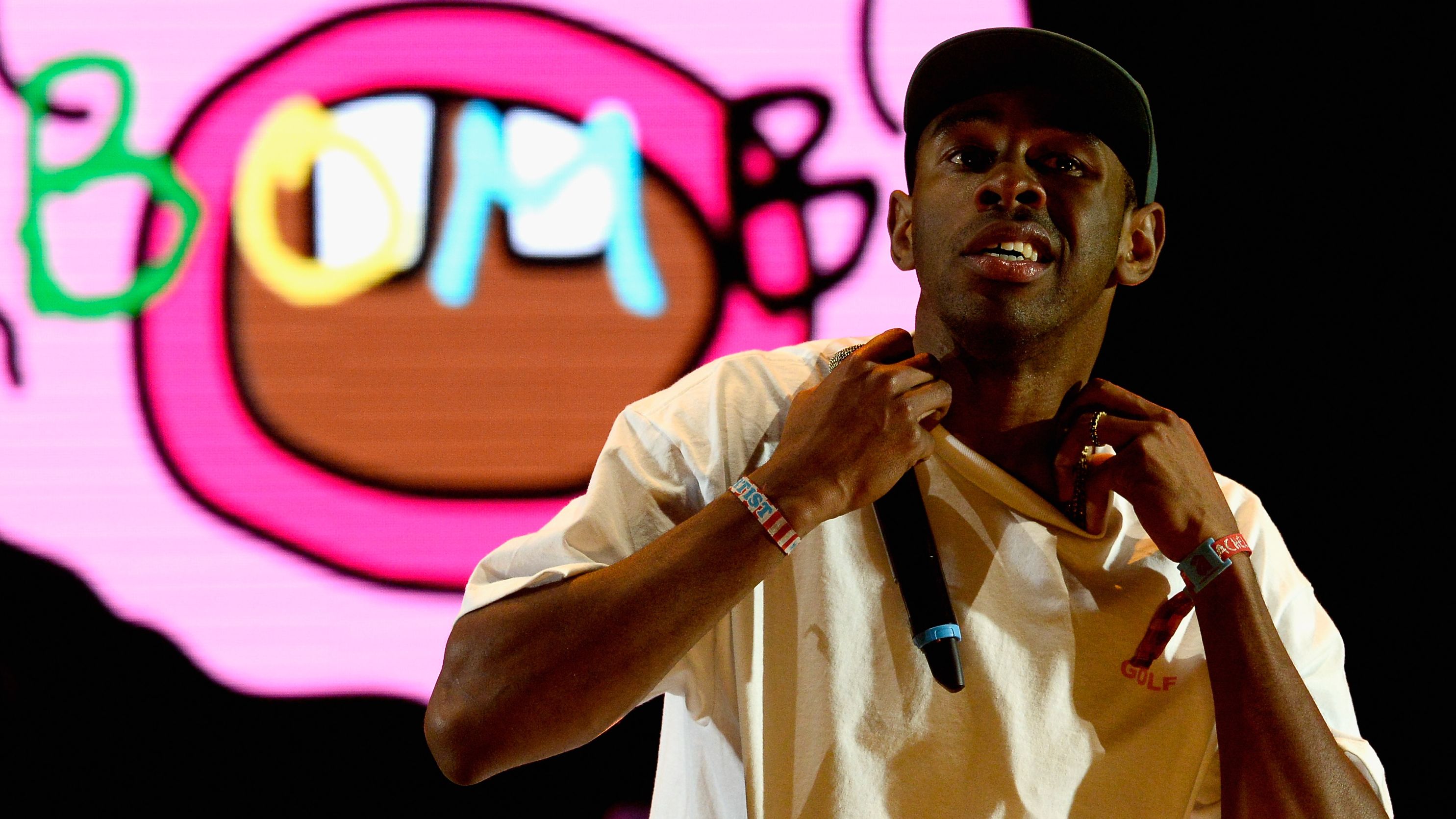 Rapper Tyler the Creator performs at the Coachella Valley Music and Arts Festival 2015.