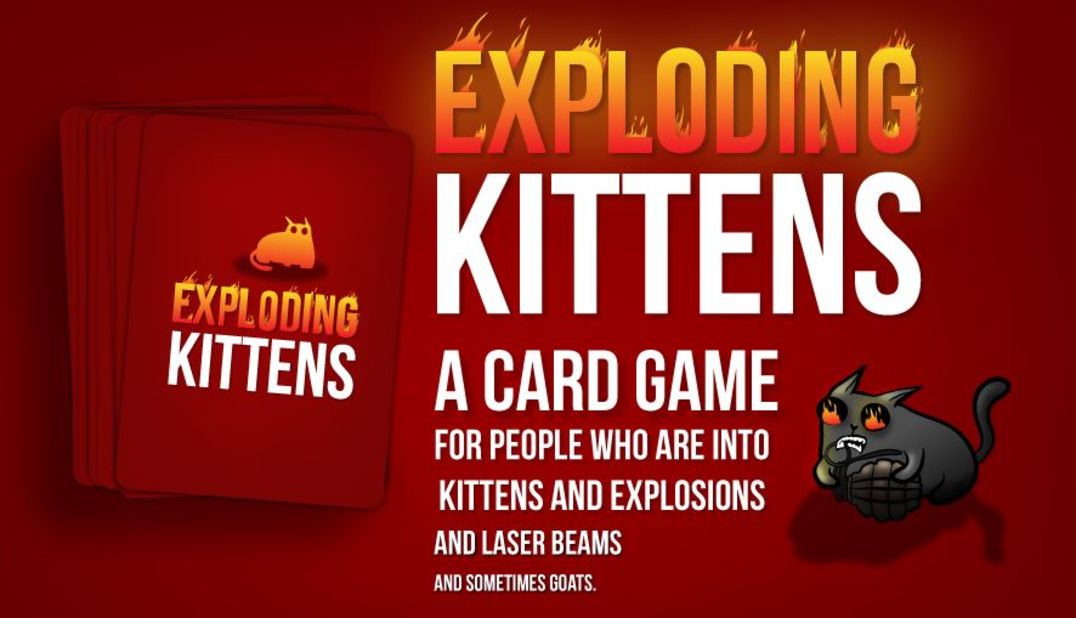 Exploding Kittens is the most backed crowd-funding campaign in history, with over 200,000 backers.