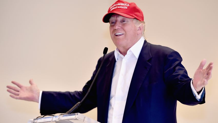 U.S. Presidential Candidate Donald Trump visits his Scottish golf course Turnberry on July 30, 2015 in Ayr, Scotland.