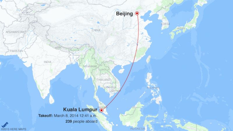 MH370 maps Takeoff disappearance searches CNN