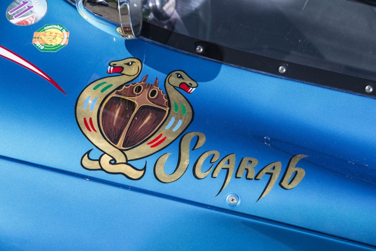 The Scarab was named after the Egyptian "good luck" beetle, but it didn't bring Reventlow much good fortune. He continued to race but died in a plane crash at the age of 36. 