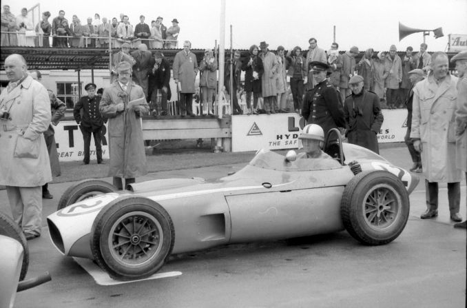 The Scarab at the 1961 Goodwood Festival of Speed. 