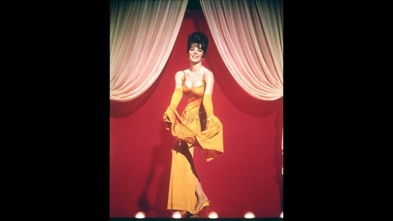In Gypsy (1962), petite actress Natalie Wood was made to look tall and shapely using vertical beading and paddin