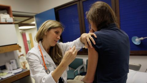 The CDC recommends boys and girls get the HPV vaccine at ages 11 and 12. In total, the vaccine consists of three separate shots spread out over several months.
