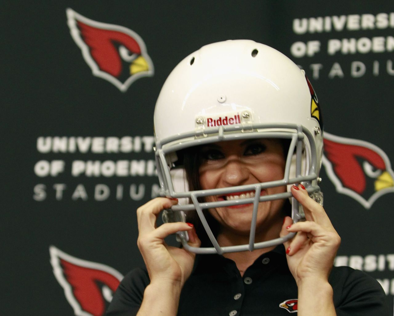 Jen Welter has been named an intern coach with the NFL's Arizona Cardinals. Welter, who will work with the inside linebackers through training camp and the preseason, is the first female to hold a coaching position of any kind in the NFL.