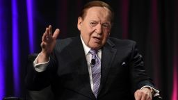 Las Vegas Sands Corp. Chairman and CEO Sheldon Adelson speaks at the Global Gaming Expo (G2E) 2014 at the Venetian Las Vegas on October 1, 2014 in Las Vegas, Nevada.