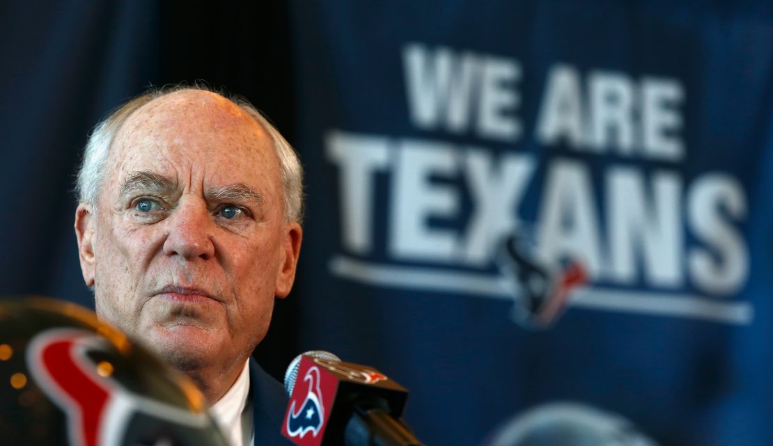 The late Houston Texans owner Bob McNair in 2014.