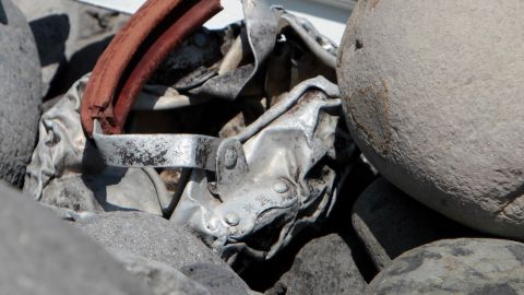 A metal object was found on Reunion Island on Sunday.