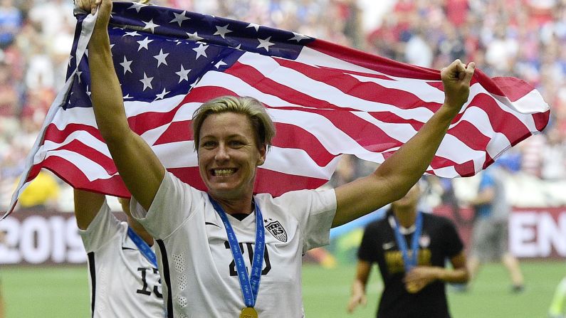 Abby Wambach has scored more international goals (184) than any soccer player in history, male or female. She received the Associated Press Female Athlete of the Year award in 2011, becoming the first individual soccer player to do so. She played her last World Cup this year and helped the United States win the tournament. She has since <a href="index.php?page=&url=http%3A%2F%2Fedition.cnn.com%2F2015%2F10%2F28%2Ffootball%2Fabby-wambach-football-retirement%2Findex.html" target="_blank">announced she will retire</a> from the sport.
