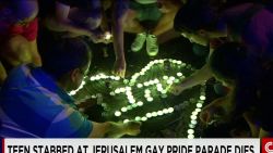 israel gay pride teen stab death robertson lklv_00001403.jpg