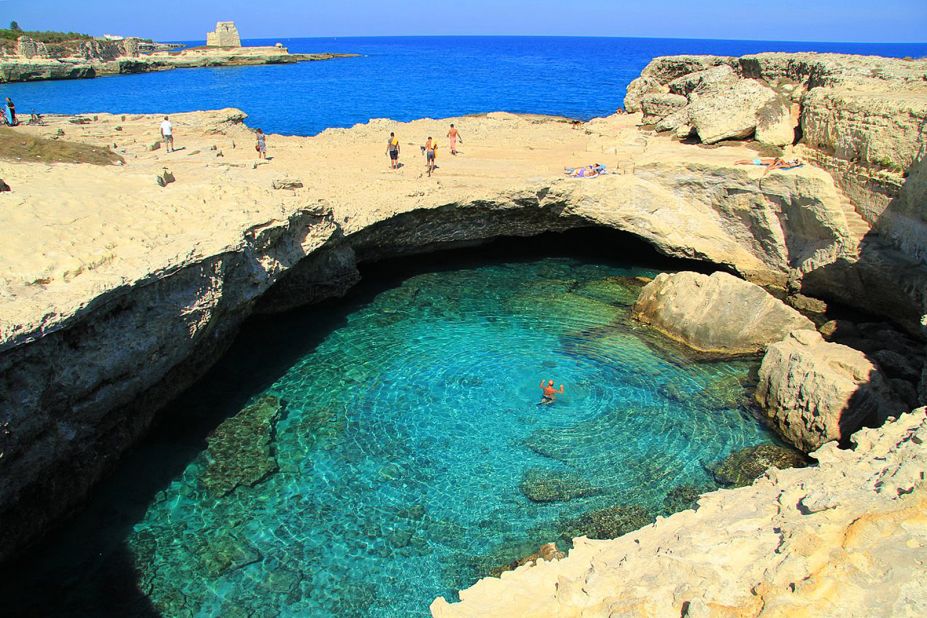 Grotto della Poesia is not only a scenic pool in southern Italy, it's also an important archaeological site. 