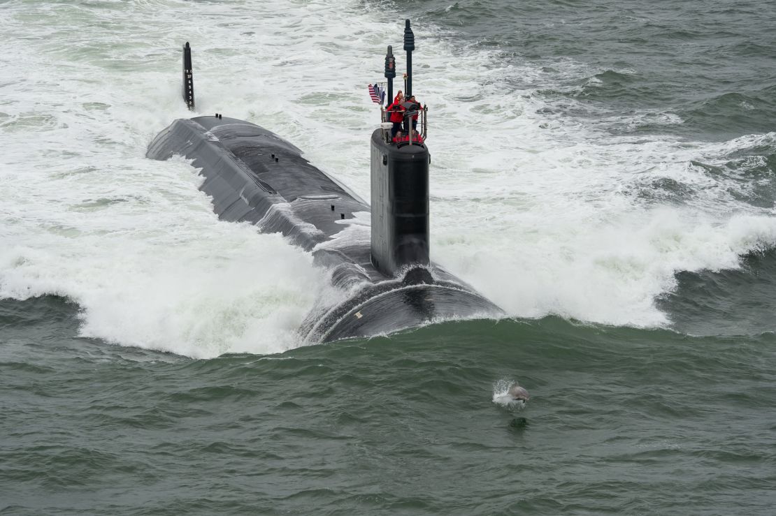 USS John Warner Virginia-class submarine. 