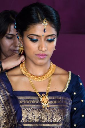"No wedding in India is complete without gold," said Vithika Agarwal, also of <a href="index.php?page=&url=http%3A%2F%2Fwww.divyavithika.com%2F" target="_blank" target="_blank">Divya Vithika Wedding Planners</a>.<br />"It doesn't matter how rich or poor you are -- you will still own gold according to your status. And because this is a day when you're showing off your prosperity, wealth, and material goods, the amount of gold you're wearing really matters."
