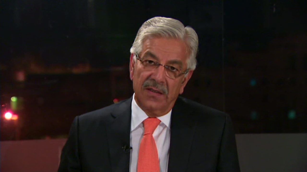 Pakistan Defense Minister Khawaja Asif, speaking to CNN in 2015.