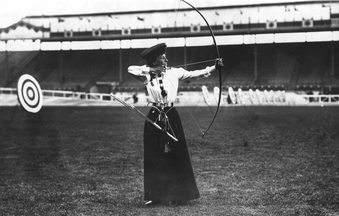The only city to have hosted the Olympic Games on three separate occasions, the UK capital made its bow in 1908. Queenie Newall won the ladies' "double National round" archery competition at the age of 53.