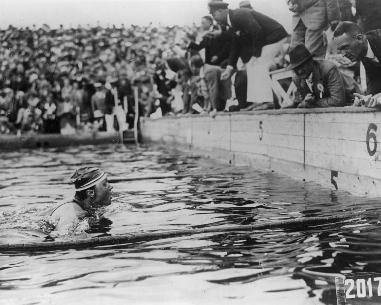 The Dutch capital was host after failing with bids to stage the 1920 and 1924 events. Hildegard Schrader of Germany won the women's 200-meter breaststroke event. 