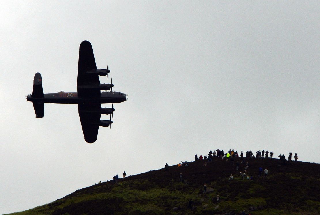 Munro flew the RAF's famous Lancaster bomber.
