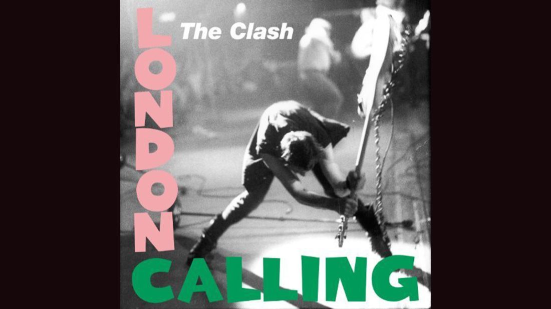 <strong>"London Calling," the Clash</strong>: "The only band that mattered" did Elvis Presley one better with their 1979 album, using the design of <a href="https://en.wikipedia.org/wiki/Elvis_Presley_(album)#/media/File:Elvis_Presley_LPM-1254_Album_Cover.jpg" target="_blank" target="_blank">Presley's 1956 debut</a> and coupling it with a ferocious Pennie Smith photograph of Paul Simonon smashing his bass. The music was equally fierce.