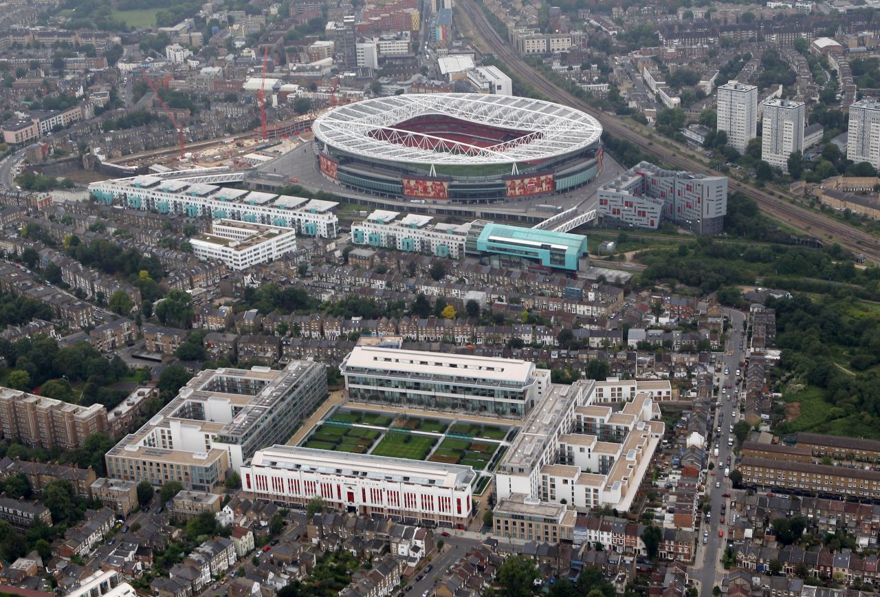 Arsenal left Highbury, their home of 93 years which has now been turned into housing, in 2006 to move to the Emirates, which can seat 60,432 (in contrast to Highbury's 38,419) 