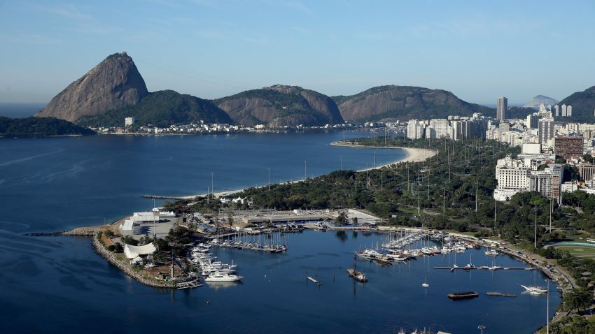 FILE - AUGUST 4, 2015: With one year to go before the start of the 2016 Summer Olympics, host city Rio de Janeiro continues to prepare. RIO DE JANEIRO, BRAZIL - JULY 21: Aerial view of Marina da Gloria, the Sugar Loaf and Guanabara Bay with nearly one year to go to the Rio 2016 Olympic Games on July 21, 2015 in Rio de Janeiro, Brazil. Marina da Gloria will host the sailing competition during the Rio 2016 Olympic Games. (Photo by Matthew Stockman/Getty Images)