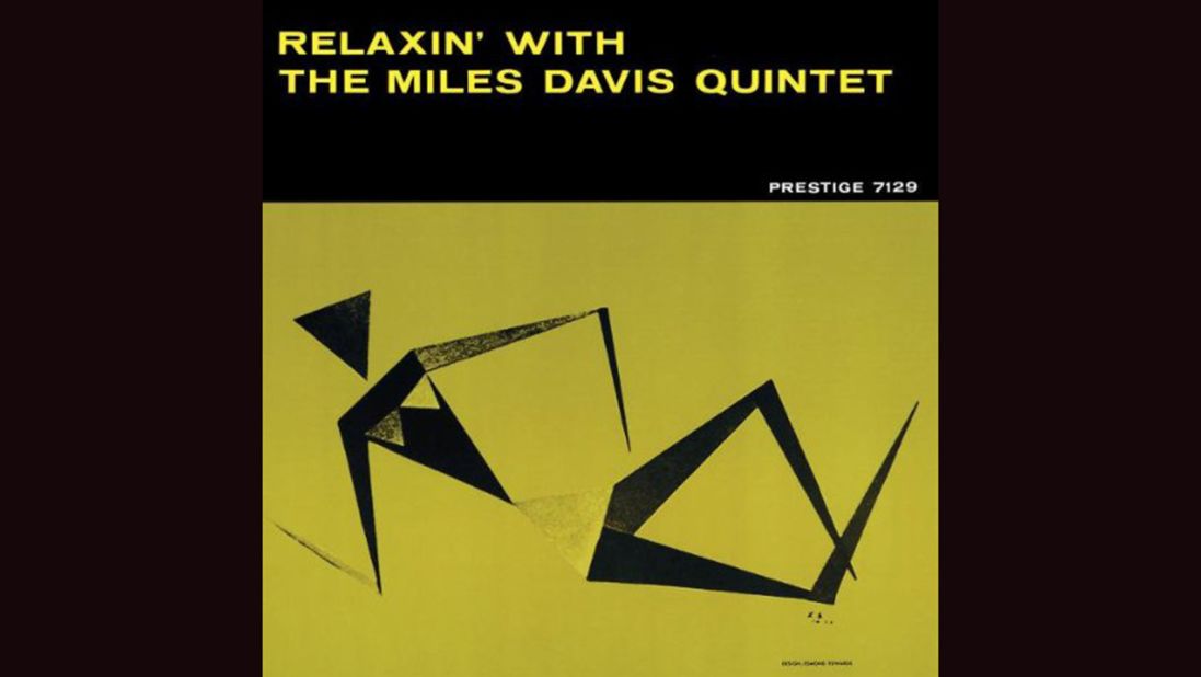 <strong>"Relaxin' with the Miles Davis Quintet"</strong>: Esmond Edwards' minimalist illustration of a reclining woman is all angles and as sharp as the band itself on Davis' 1956 album. The band included John Coltrane, Red Garland, Paul Chambers and Philly Joe Jones.