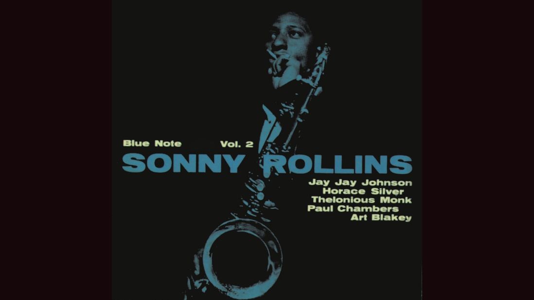 <strong>"Sonny Rollins Vol. 2"</strong>: Rollins' 1957 cover, with a photograph by Francis Wolff, is so distinctive that Joe Jackson copied it practically note-for-note (so to speak)<a href="http://cdn.discogs.com/PEQVLAXoWXN3dqWUKaJuzkCaq80=/fit-in/600x600/filters:strip_icc():format(jpeg):mode_rgb():quality(96)/discogs-images/R-6425341-1418909830-2814.jpeg.jpg" target="_blank" target="_blank"> for his 1984 album "Body and Soul."</a><br />