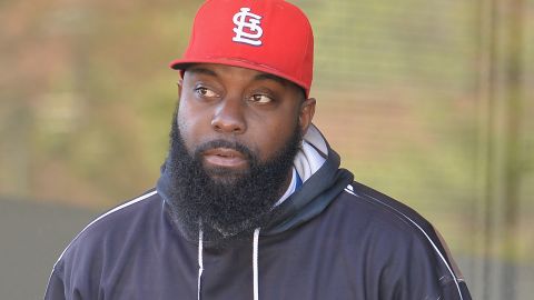 Michael Brown Sr. has not cut his beard since the day his son died in Ferguson, August 9, 2014. This is a photograph from late April. Recently, he said he would cut it when he sees signs of justice.