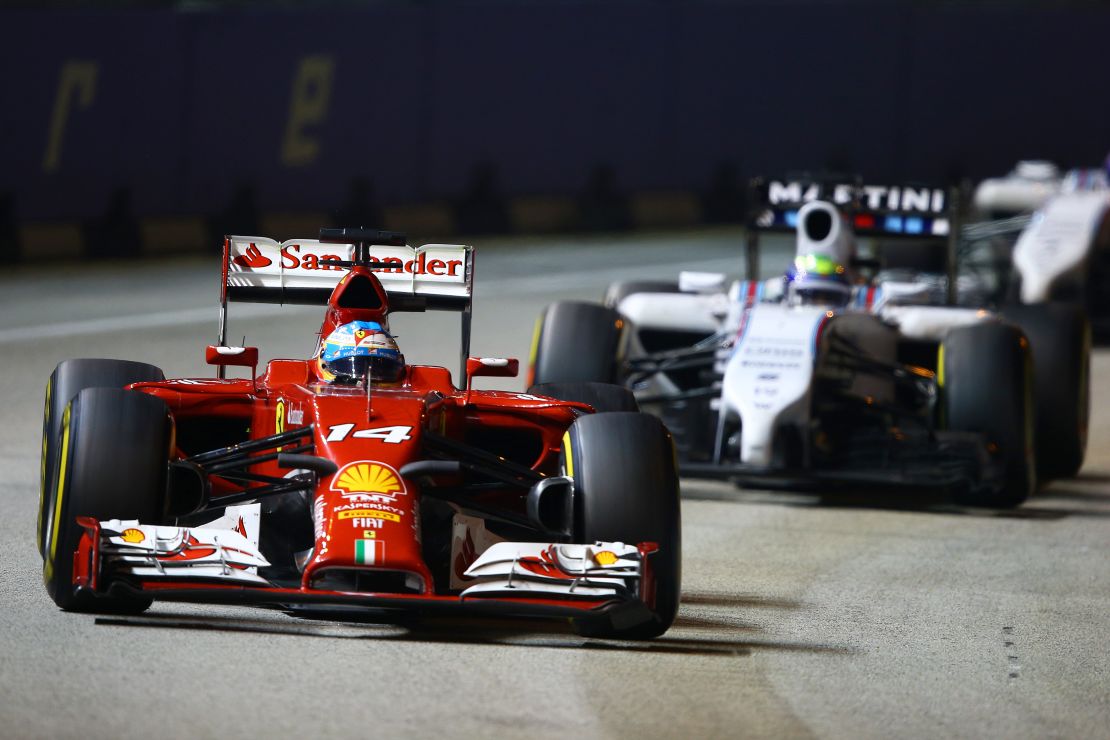 What's more fun than watching a Formula One race? Watching it at night.