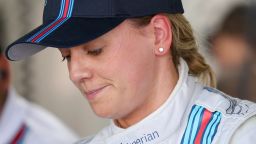 HOCKENHEIM, GERMANY - JULY 18:  Development driver Susie Wolff of Great Britain and Williams looks on in the garage during practice ahead of the German Grand Prix at Hockenheimring on July 18, 2014 in Hockenheim, Germany.  (Photo by Mark Thompson/Getty Images)